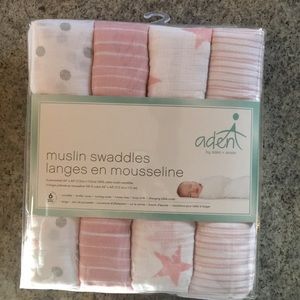4 Pack Muslin Swaddles